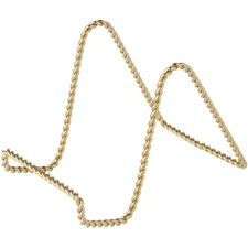 2 Pack Twisted Gold Wire Easel Stand 4" H x 3.5" W Display for Plates