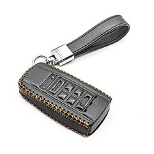 Fit for Acura MDX RDX RLX ILX TLX Key Fob Cover Case Genuine Leather Black