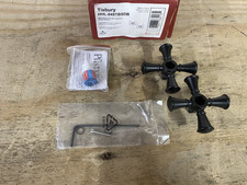 Pfister HHL-049-TBSDB Tisbury Cross Handle, Spot Defense, Matte Black READ