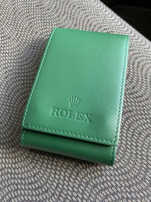 2026 Authentic Rolex Leather Watch Travel Case Pouch Service Center Premium