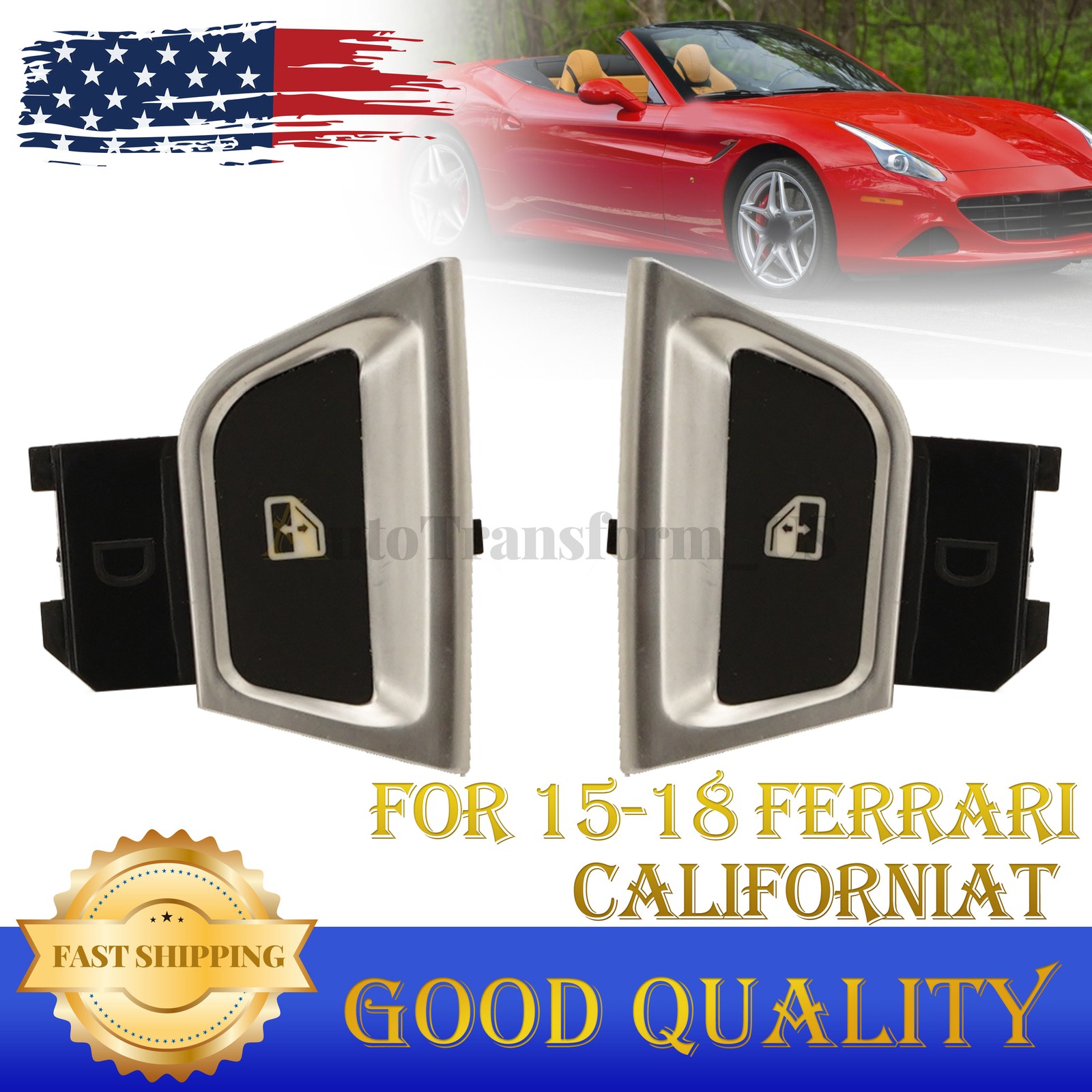Power Window Button Supporter 309097 309096 For 2015-2018 Ferrari CaliforniaT