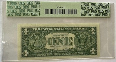 1957 $1 Silver Certificate Blue Seal Star Note *06088338D PCGS 64