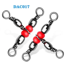 Lot 20pcs Fishing Fastlock Snaps swivel Trident pin 8-shaped ring connector 1-7#