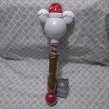 New Mickey Mouse Holiday Light-Up Wand with Bubbles