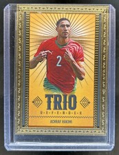 2025 Futera Unique Achraf Hakimi Trio Gold Frame #9/10 Paris Saint-Germain