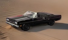 1970 Plymouth Road Runner Convertible Black Bandit Rr 164 Diorama Replica Mint