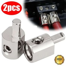 Pair Car Audio Power/Ground 1/0 Gauge to 4 Gauge Amp Input Reducers Wire Reducer