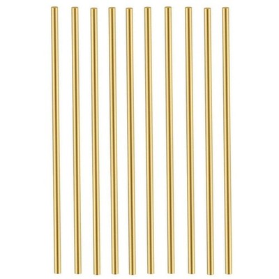 15 PCS 2.5 mm/3/32 inch Solid Brass Rods Lathe Bar Stock Kit Brass Round Stoc...