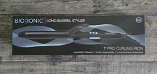 BIO IONIC Long Barrel Styler Curling Hair Iron 1" inch NEW