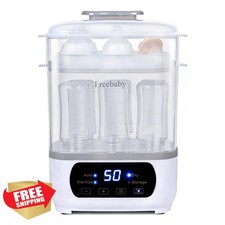 Freebaby Bottle Steamer Dryer Sterilizer 8 Bottles Capacity