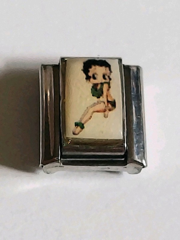 "Betty Boop Wearing A Bathing Suit" Italian Charm By Milan New