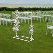 1 0.75M Wedding Arch Backdrop Metal Stand Flowers Balloons Frame Party For Decor