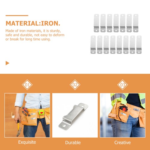 15PCS iron tape measure holder clip Tool Tape Tape Measure Belt Clip Tape Tool - Picture 5 of 10