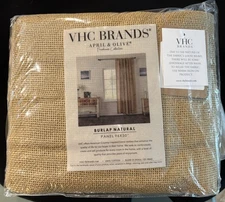 VHC Brand Burlap Natural Panel 96x50”