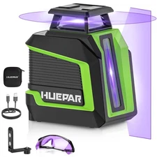 360° Laser Level, 82-165Ft 3 Brightness Levels Self Leveling Laser Level with...