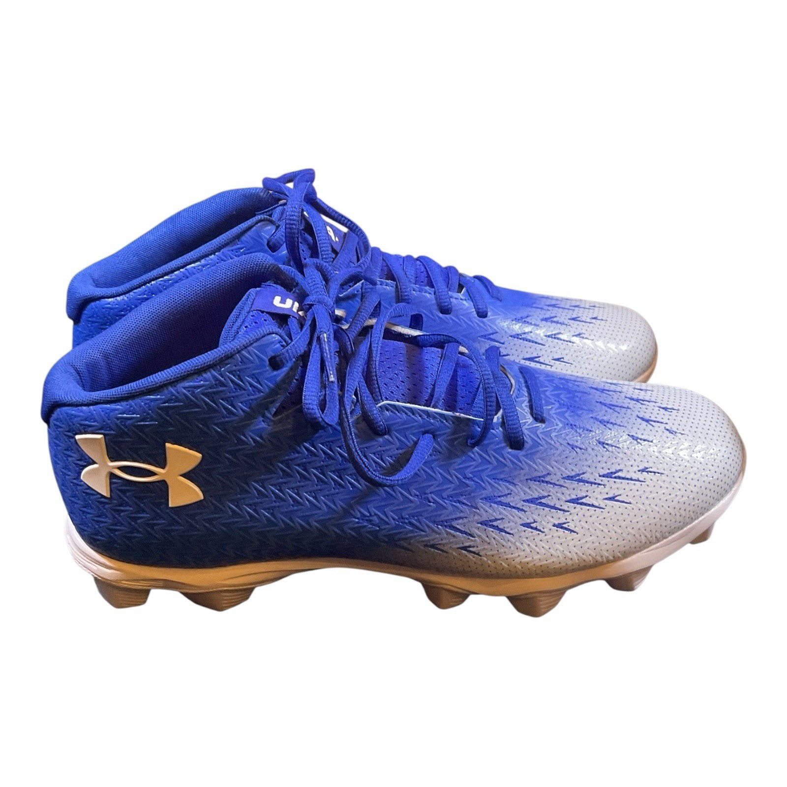Under Armour Spotlight Franchise RM 4.0 Football Cleats Men's Size 11 Royal Blue thumbnail 4