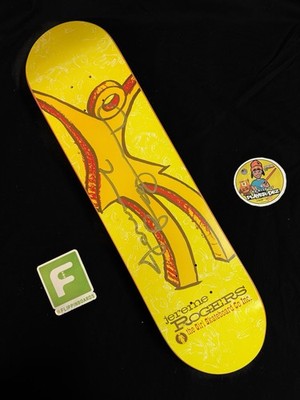 SUPER RARE SIGNED Jereme Rogers Sketch Pro Girl Skateboard Deck AUTOGRAPHED