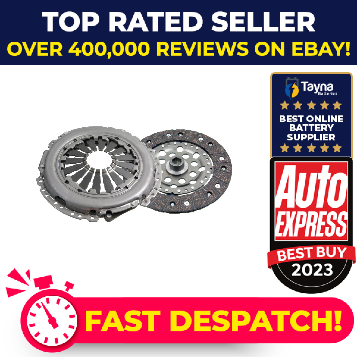 Clutch Kit 2 piece (Cover+Plate) fits VAUXHALL MERIVA B 1.3D 2010 on 220mm New