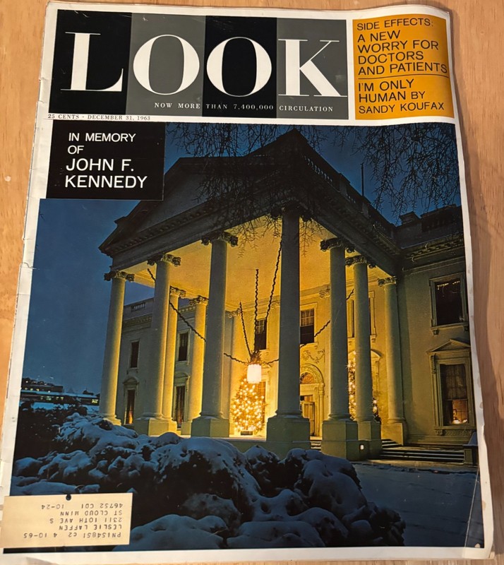 VTG Look Magazine December 31 1963 Vol 27 No. 26 Christmas at White House