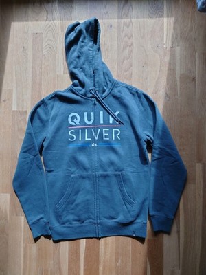 Quicksilver Hoodie Pullover Grün, Größe M Reißverschluss, Top Zustand