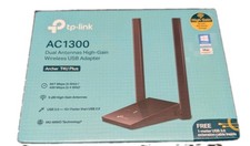 TP-Link Archer T4U Plus AC1300 Dual Band USB WiFi Adapter 5dBi Sealed New
