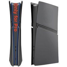 Digital Edition Cover Plates for New PS5 Pro Console, Shell Panels Black