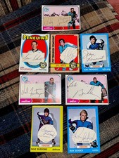1960/70S  HOCKEY AUTOGRAPH CARDS 8 PITTSBURGH PENGUINS ANDY BATHGATE AHL OHL