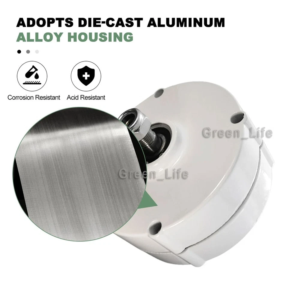 1000-8000W Permanent Magnet Generator 12/24/48V 3Phase Gearless Magnet Alternato - Image 4 of 4