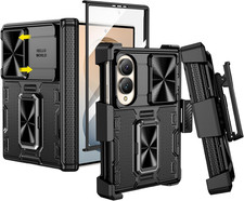 for Galaxy Z Fold 8 Case with Belt Clip Holster and Screen Protector