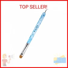 Ivy L Premium 2 Way French Gel Acrylic Nail Art Kolinsky Brush with Dotting Tool