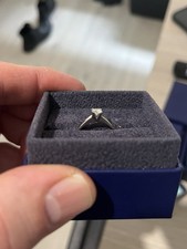 Diamond Engagement Ring, Size m, 0.32 Carat, Palladium