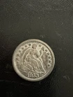 1853 No Arrows Seated Liberty Half Dime XF