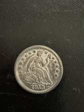 1853 No Arrows Seated Liberty Half Dime XF