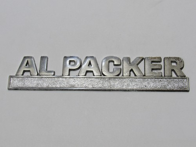 #ad VTG Al Packer Ford Baltimore Maryland Metal Dealership Badge Emblem Tag MD Gas $42.25