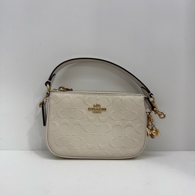 Coach Nolita 15 Mini Calfskin Handbag For Women Chalk White | eBay
