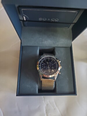 Morphic M61 Series Chronograph Leather-Band Watch w/Date - MPH6106
