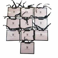 10 New Victoria's Secret SMALL/Paper Pink VS Logo Pick Shopping Bag/ Tissue/ Box