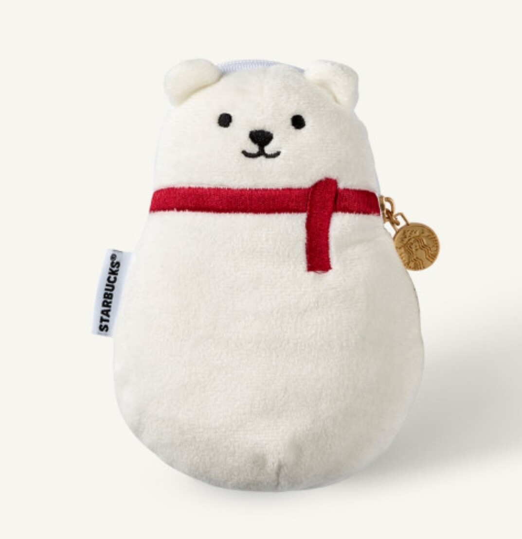 【韓国スタバ】21冬②★Santa bear pouch Starbucks Korea 21 Santa Bear Pouch | eBay
