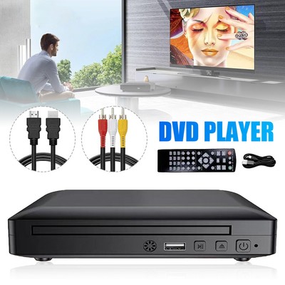 CD DVD UHD Spieler 19X 4.3X17cm mit HDMI USB AV Anschluss Mit Fernbedienung