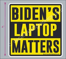 TRUMP 2020 STICKER ANTI DEMOCRAT BIDEN'S LAPTOP HUNTER MAGA DEPLORABLE