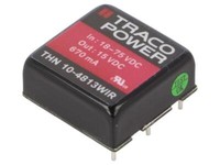 "Thn 10-4813WIR Wandler: Dc/Dc 10W Ueing: 18-75V 15VDC Iausg: 670Ma 1\"X1\" 16,5G T"