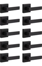 10 Pack Stainless Steel Commercial Heavy Duty Door Leversets Flat Style, Dummy