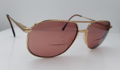 Vintage Safilo 5760 Gold Pilot Metal Sunglasses Italy FRAMES ONLY