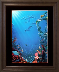 Tropical Fish And Coral Reef Underwater Ocean Sea Wall Art Decor Framed Picture Ebay