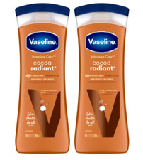 Vaseline Intensive Care Cocoa Butter Radiant Body Lotion, 10 oz, Pack of 2 