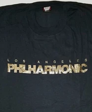 LA PHILHARMONIC SCREEN STARS BEST XL T-SHIRT VTG LOS ANGELES ORCHESTRA BLACK VTG