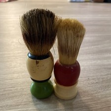 Lot of 2 Vintage Shaving Brush s Ever Ready 100A Set-In-Rubber/Other Unknown
