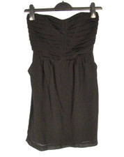SPARKLE & FADE Urban Outfitters BLACK CHIFFON Strapless PLEATED Cocktail Dress 4