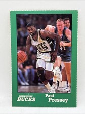 Very Rare Paul Pressey 1988-1989 Milwaukee Bucks Green Border SP Arena Issued