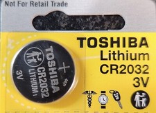 x1 New Toshiba CR2032 3V LITHIUM BATTERY - USA SHIPPER